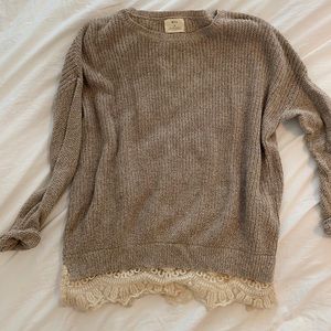 Lace Tunic Sweater